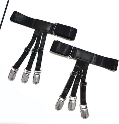 Adjustable shirt stays for men，Shirt wrinkle anti slip fixing clip，elasticity thigh garter belt in Saudi Arabia