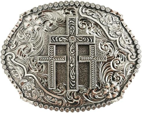 Western Belt Buckles for Men Women Rodeo Cowgirl Cowboy, Vintage Religious Cross Faith Belt Buckle in Saudi Arabia