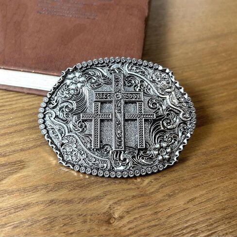 Western Belt Buckles for Men Women Rodeo Cowgirl Cowboy, Vintage Religious Cross Faith Belt Buckle in Saudi Arabia