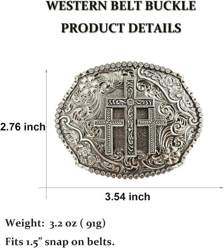 Western Belt Buckles for Men Women Rodeo Cowgirl Cowboy, Vintage Religious Cross Faith Belt Buckle in Saudi Arabia