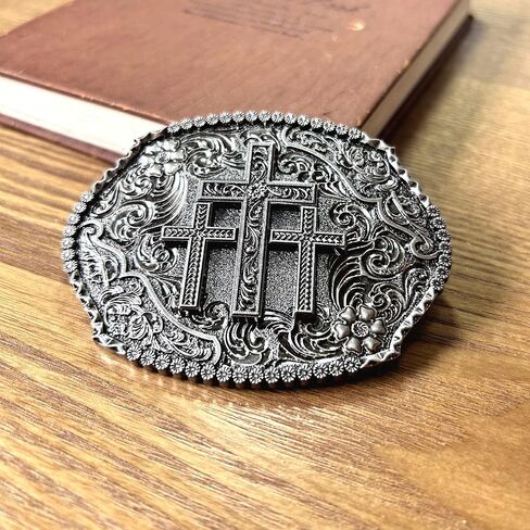 Western Belt Buckles for Men Women Rodeo Cowgirl Cowboy, Vintage Religious Cross Faith Belt Buckle in Saudi Arabia