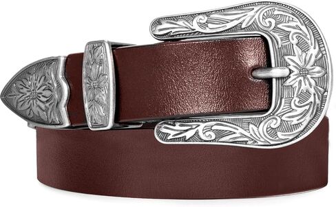 XZQTIVE Women Western Belt For Cowgirl Cowboy Pants Jeans With West Carved Floral Design in Saudi Arabia