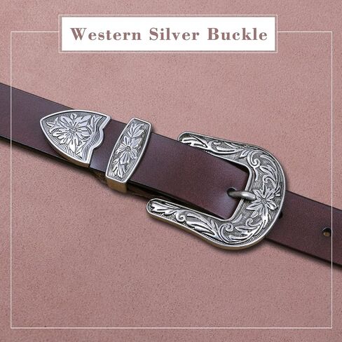 XZQTIVE Women Western Belt For Cowgirl Cowboy Pants Jeans With West Carved Floral Design in Saudi Arabia