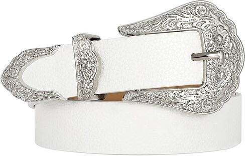 XZQTIVE Women Western Belt For Cowgirl Cowboy Pants Jeans With West Carved Floral Design in Saudi Arabia
