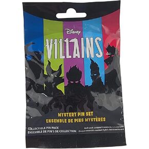 Disney Pin - Villains Mickey Mouse Icons - Mystery Pouch - 5 Pin Pack