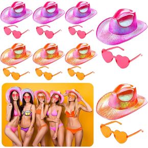 Hercicy 12 PCS Pink & Orange Bachelorette Party Form