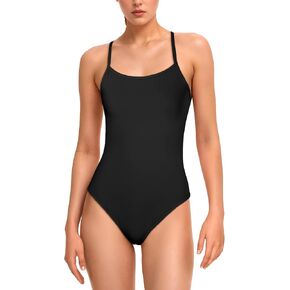Period Swimwear One Piece Menstrual Leakproof Swimsuits Backless Double Strap Bathing Suit for Teen Girls