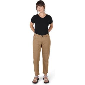 سراويل محاصيل ملابس Workwear تتوافق للنساء ، جيوب ذات عقل عالي من ذلك