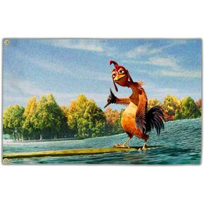 BDHTYU Chicken Flag 3x5 Ft Funny Flags for College Dorm Room Guys Double Sided Meme Flags Man Cave Bedroom Wall Art Decor Banner Gifts