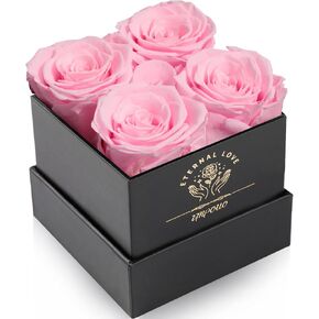 Preserved Rose, Mothers Day Roses in a Box, Forever Preserved Roses Gift for Mom, Birthday Gifts for Women/Mom/Girlfriend/Wife/Grandma/Her