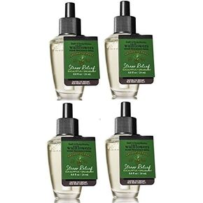Bath & Body Works Eucalyptus Spearmint Wallflowers Aromatherapy Refills (4-Bulbs)