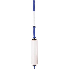 LITE DELIGHT Stretch Wrap Dispenser, Aluminum, Metallic-Silver, 50.5"-58", Handles 18" Rolls of Film (Wrap Film is not Included)