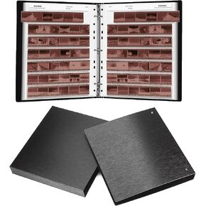 Acid-Free Film Protectors Storage Box Set 3-Ring Film Negative Holder for Standard 135 35mm Negative Page Film Pouch (50 * 135 Acid-Free Negative Pages)