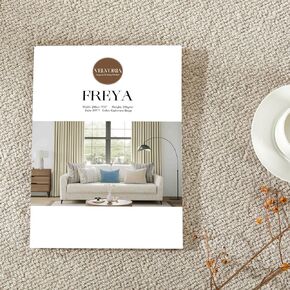 Freya Series Velvet Custom Curtains Fabric Samples, 24 Colors, Textured Linen Drapes for Bedroom, Living Room, and Window Treatment