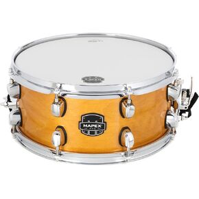 طبلة Mapex MPX من خشب القيقب/الحور - مقاس 6 × 13 بوصة - طبيعية مع أجهزة من الكروم