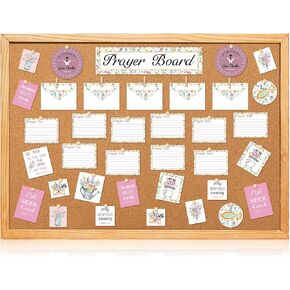 80 Pcs Prayer Board Kit for Christian Gift for Floral Mother's Day Gift Pray for Envelope Set Bible Verse Quotes Prayer Board Supplies DIY Wall Art for Living Room Office(Not Including Board)