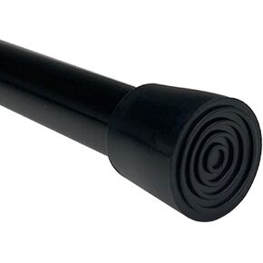 Small Short Tension Rod, 1Pack 30 to 42 Inches Rust-Resistance Spring Adjustable Rods, Black