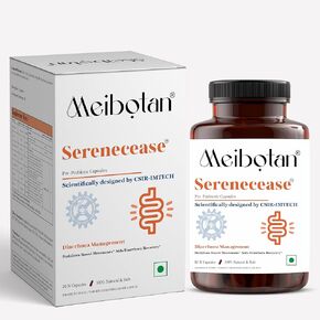 مكملات إدارة الإسهال البروبيوتيك Serenecease مصممة علمياً من قبل CSIR-IMTECH Control Management Management 30 Capsule (الرجال والنساء)