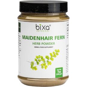 bixa BOTANICAL Ayurvedic Natural Herbal Supplement Maidenhair Fern Powder Pure Authentic Premium Quality - 7 Oz (200g) (Adiantum Capillus/Hansraj), Supports Immunity