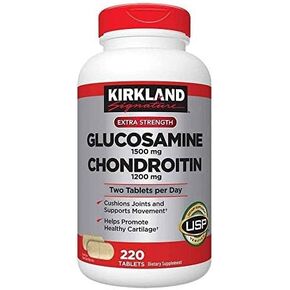 KIRKLAND Signature Extra Strength Glucosamine 1500 mg Chondroitin 1200 mg 220 Tablets
