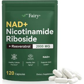 NAD Supplement,Nicotinamide Riboside,NAD 2000MG Liposomal Supplements for Women & Men,Liposomal Nicotinamide Riboside Resveratrol for Anti-Aging, Energy,Focus 120 Capsule (120)