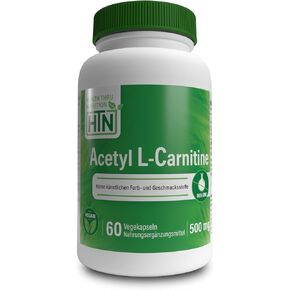 الصحة من خلال التغذية الأسيتيل L-carnitine 500mg 60 كبسولات | يدعم الإدراك والوظيفة العقلية | الذاكرة والانتباه | اختبار غير المعدلة وراثيا ، طرف ثالث تم اختبار