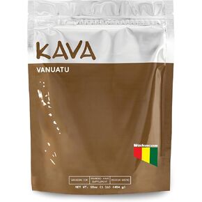 مسحوق Vanuatu Waka Kava - الكافا النبيلة المتميزة من Vanuatu (16 أوقية)