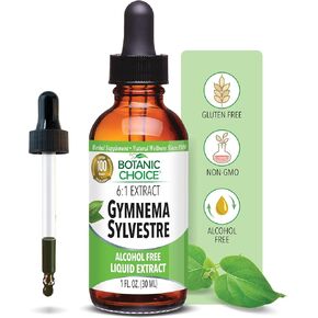 Gymnema Sylvestre-Liquid Extract, Alcohol Free, Gluten Free, Non-GMO, Dropper, Bottle- 1 oz