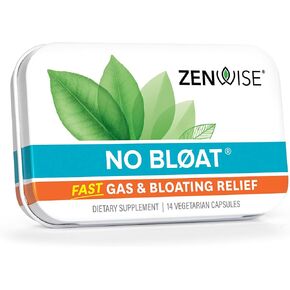 Zenwise Health NO Bloat Probiotics for Women and Men Digestive Health with Ginger, Dandelion, and Lactase, Digestive Enzymes for Gas and Bloating Relief - Vegan Water Retention Pills - 14 CT