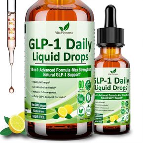 GLP-1 ملحق قطرات السائل ، GLP1 تنشيط الألياف ث. Berberine 800mg Cyelon Cinnamon Green Tea Bromelain ، دعم GLP-1 بشكل طبيعي للتمثيل الغذائي والأمعاء والهضم* دعم المناعة والطاقة