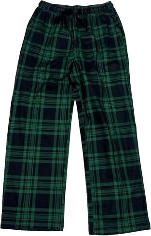 PATPAT Unisex Kids Plaid Pajama Pants – Soft Lounge Sleep Bottoms with Elastic Waist and Pockets, Ages 5–14 Years in Saudi Arabia