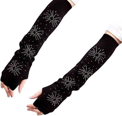 Punk Alt Arm Warmers for Women Knitted Y2k Fashion Goth Long Rave Emo in Kuwait