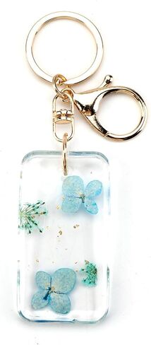 Dried Pressed Flower Keychain,Handmade Floral Resin Keychain,Flower Gifts for Mom Sister Bestie Wife Girlfriend in Saudi Arabia