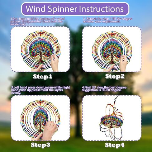 3D Gingerbread Wind Spinner 10 Inch Kinetic Wind Spinners Hanging Stainless Steel Holiday Ornament for Festive Home and Garden Christmas Decor in Kuwait