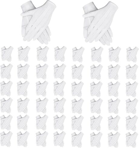 White Gloves Men Marching Band Gloves Mens Bulk Uniform Gloves Men Can Be Used As White Parade Gloves Usher Uniforms in Saudi Arabia
