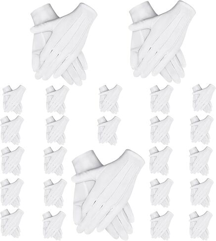 White Gloves Men Marching Band Gloves Mens Bulk Uniform Gloves Men Can Be Used As White Parade Gloves Usher Uniforms in Kuwait
