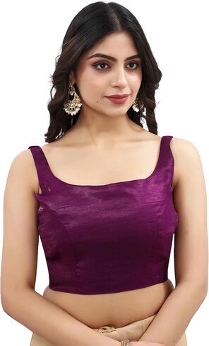 Indian Readymade Bollywood Party Wear Sleeveless Designer Style Choli Top Sari Blouse for Women in Saudi Arabia