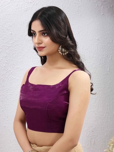 Indian Readymade Bollywood Party Wear Sleeveless Designer Style Choli Top Sari Blouse for Women in Saudi Arabia