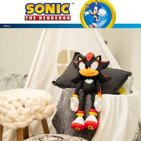 Franco Sonic Shadow The Hedgehog Anime Kids Bedding Super Soft Plush Cuddle Pillow Buddy, One Size, (Officially Licensed Product) in Saudi Arabia