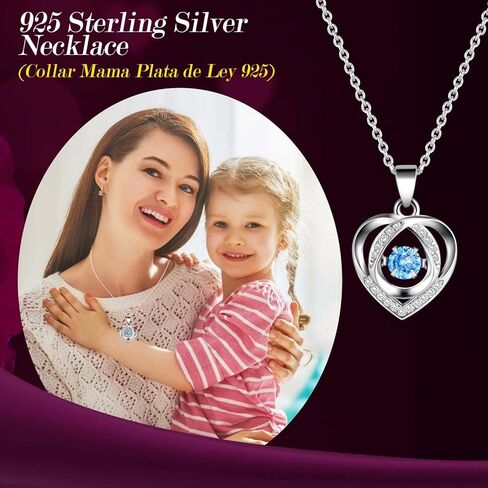 ADDWel Mothers Day Gifts for Mom from Daughter and Son, Unique Mom Birthday Gift Idea, Preserved Real Roses with I Love You in 100 Languages Mom Necklace, Cool Present to Mother Mama in Kuwait