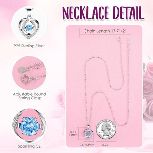 ADDWel Mothers Day Gifts for Mom from Daughter and Son, Unique Mom Birthday Gift Idea, Preserved Real Roses with I Love You in 100 Languages Mom Necklace, Cool Present to Mother Mama in Kuwait