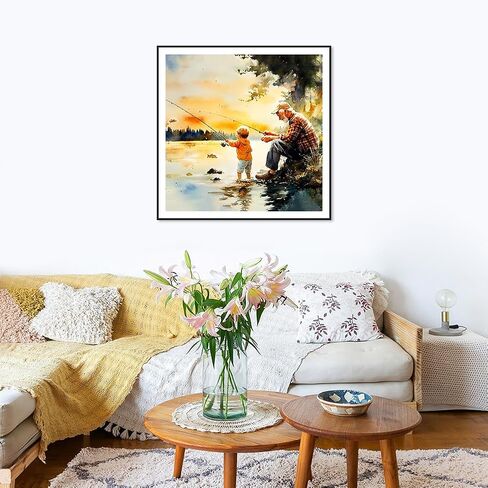 FHBUBPUP Starry Night Diamond Painting Kits for Adults, Starry Sky Diamond Art Kits, Full Drill Round Gem Art, DIY Landscape Paint with Diamond Beads Home Decor Craft Gift 12x12 inch in Saudi Arabia