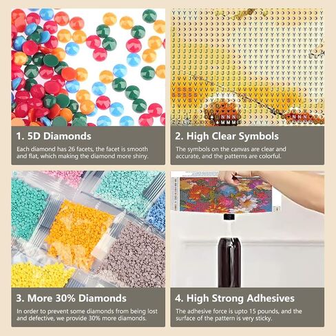 FHBUBPUP Starry Night Diamond Painting Kits for Adults, Starry Sky Diamond Art Kits, Full Drill Round Gem Art, DIY Landscape Paint with Diamond Beads Home Decor Craft Gift 12x12 inch in Saudi Arabia