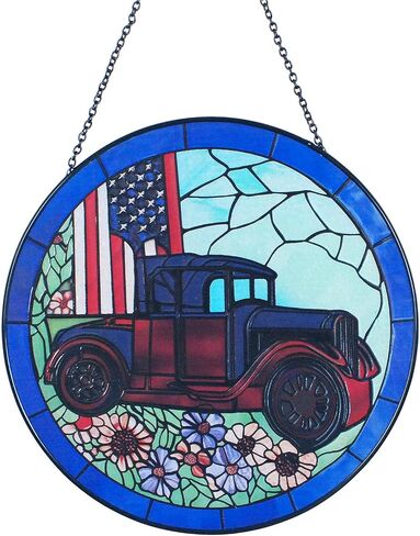 The Lord Suncatcher Stained Glass - As for Me and My House We Will Serve The Lord Christian Wall Decor | Bible Verse Wall Art for Bible Lovers Art Themed Gift in Kuwait