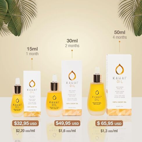 Kahai Oil - 100 ٪ طبيعية لزيت الوجه المضاد للشيخوخة زيت الكاكاي المستدام (15 مل) in Saudi Arabia