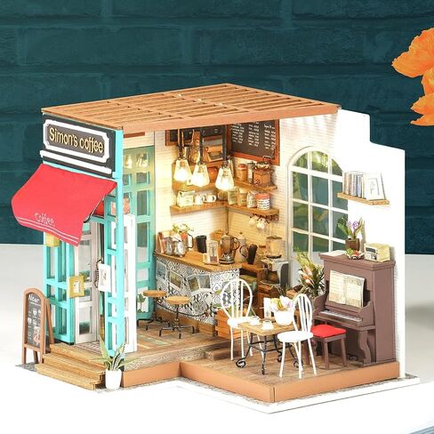 Rolife 1:20 Miniature House Kits-Tiny House Kit-DIY Miniature Dollhouse Kits for Adults-Model Building Craft Kits-Hobbies Gifts for Women and Men in Kuwait