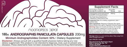 Andrographis paniculata Capsules | 200mg | 60 Count | 50% Andrographolides | Supports Immune Function | Supports Cellular Function in Saudi Arabia