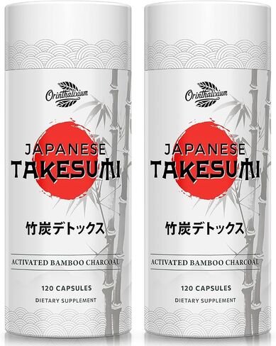 Takesumi Activated Charcoal 2000mg – Activated Charcoal from Bamboo for Max Absorption, Detox & Gut, 120 Vegan Capsules in Saudi Arabia