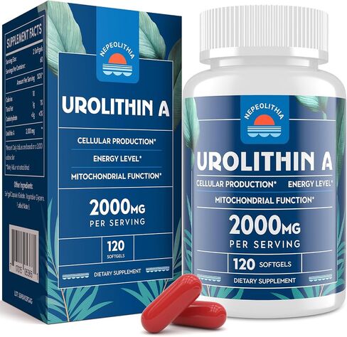 Urolithin A 2000mg, Gluten Free, 120 Softgels in Saudi Arabia
