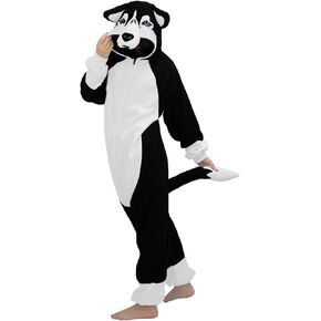 vavalad Dog Costume for Adults Animal Cosplay Dog Onesie Costume Pajamas Women Men in Kuwait